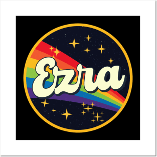 Ezra // Rainbow In Space Vintage Style Posters and Art